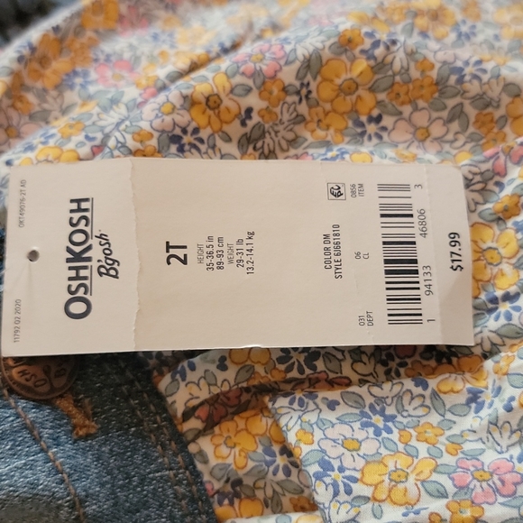 Demin and floral overall dreas - Picture 2 of 2